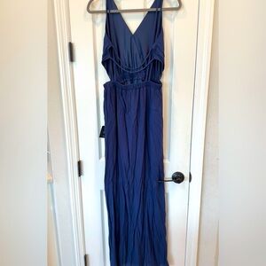 Lulu's maxi navy dress